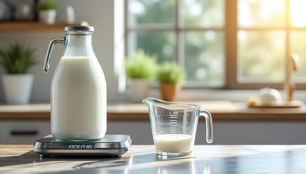 découvrez comment convertir facilement des kilogrammes de lait en litres avec notre guide pratique. apprenez les astuces et formules essentielles pour réaliser cette conversion de manière rapide et précise, que ce soit pour la cuisine ou d'autres besoins.